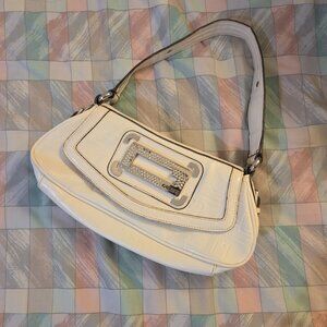 GUESS YZK VINTAGE WHITE SHOULDER BAG